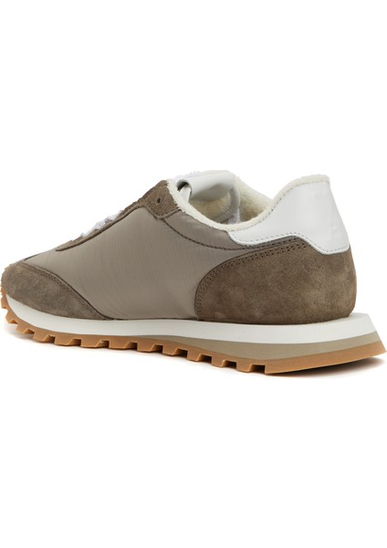 New Rush Kahverengi Kadın Deri Sneaker modelleri