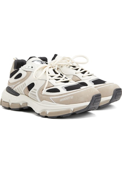 Sphere Runner Bej Siyah Kadın Deri Sneaker