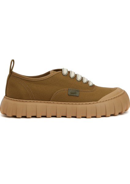 Haki Taban Detaylı Kadın Sneaker