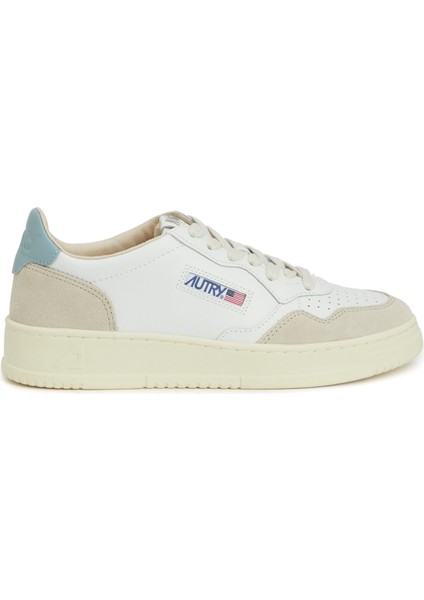 Mavi Beyaz Kadın Deri Sneaker