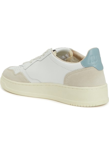 Mavi Beyaz Kadın Deri Sneaker modelleri