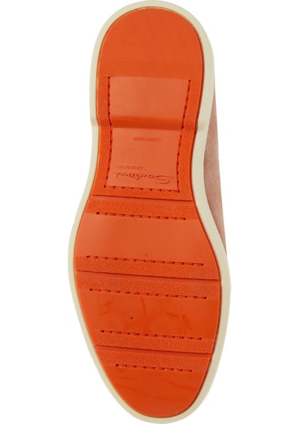 Pembe Kadın Deri Loafer
