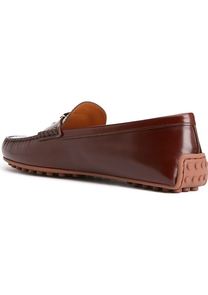 Kahverengi Kadın Deri Loafer modelleri
