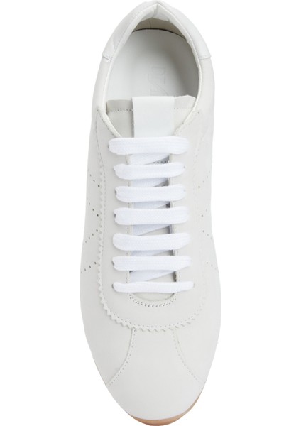 Beyaz Kadın Deri Sneaker fırsatları