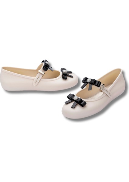 Soft Ballerina Bow Ad Bej Kadın Babet