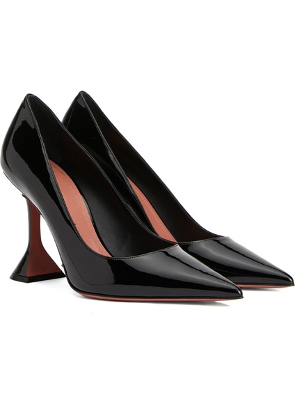 Siyah Deri Stiletto
