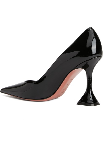 Siyah Deri Stiletto