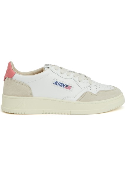 Turuncu Pudra Kadın Deri Sneaker