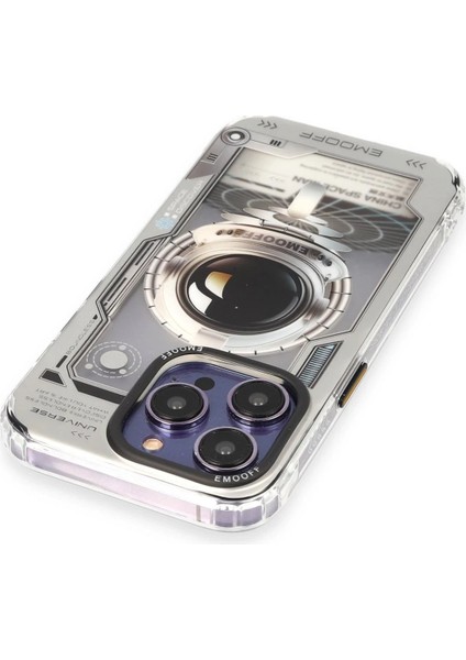 iPhone 14 Pro Max Kılıf Clone Space Magsafe Kapak - Clone - 4