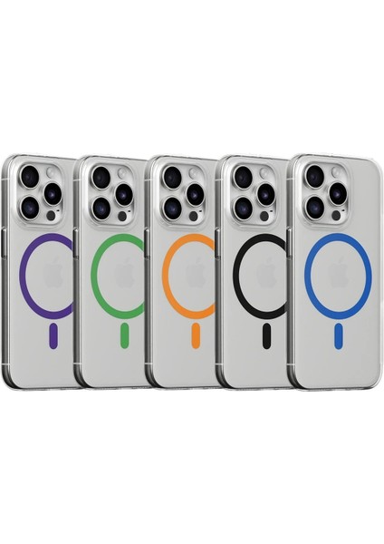 iPhone 13 Pro Max Kılıf Bubble Magsafe Kapak - Mor