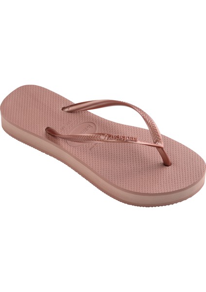 Slim Flatform Açık Pembe Kadın Plaj Terliği