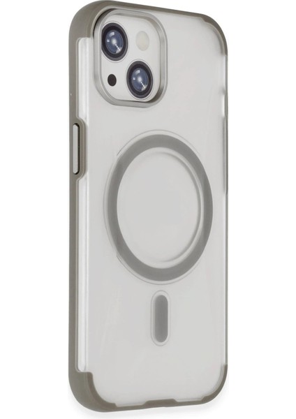 iPhone 15 Hilton Magsafe Kapak - Titan Gri