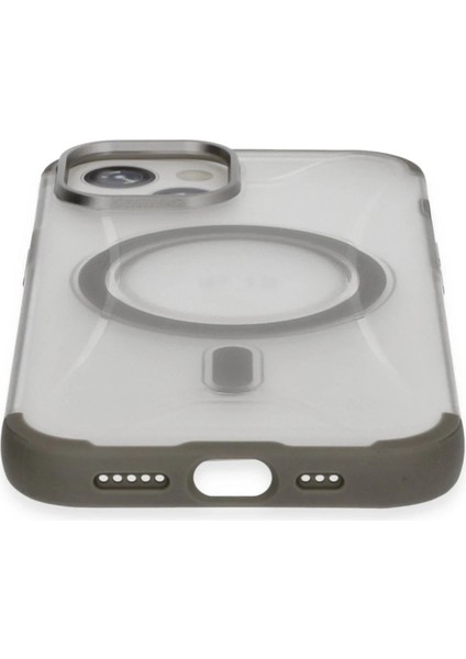 iPhone 15 Hilton Magsafe Kapak - Titan Gri