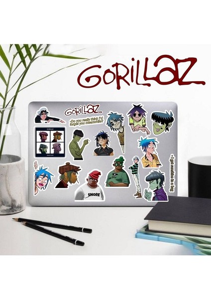 Gorillaz Laptop Notebook Telefon Kılıfı Sticker Paketi