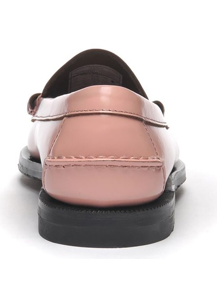 Classic Dan Pigment Pembe Beyaz Kadın Deri Loafer modelleri