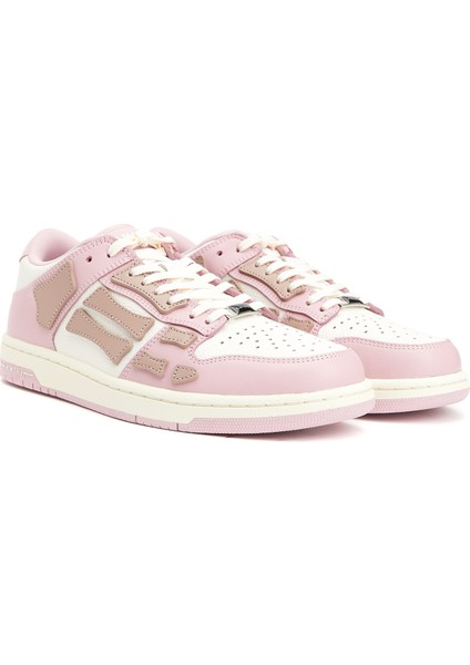 Beyaz Pembe Kadın Deri Sneaker fiyatları