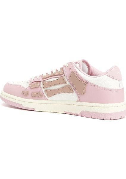 Beyaz Pembe Kadın Deri Sneaker modelleri