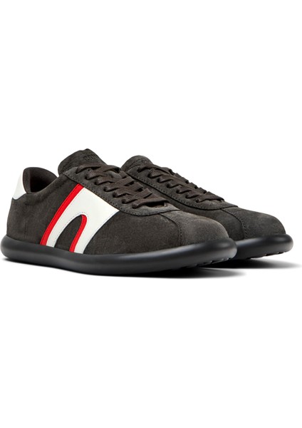 Pelotas Soller Gri Nubuk Deri Kadın Sneaker K201608-009