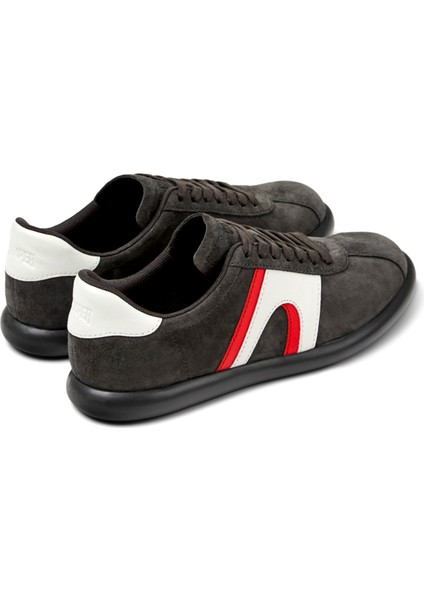 Pelotas Soller Gri Nubuk Deri Kadın Sneaker K201608-009