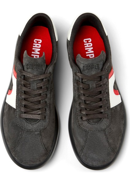Pelotas Soller Gri Nubuk Deri Kadın Sneaker K201608-009