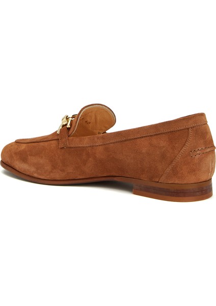 Camel Kadın Deri Loafer