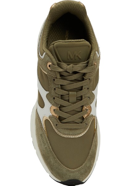 Haki Kadın Deri Sneaker