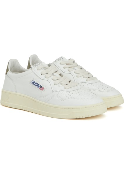 Beyaz Bronze Kadın Deri Sneaker fiyatları