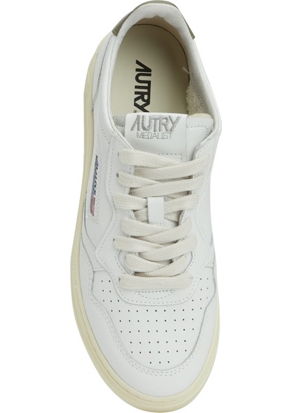 Beyaz Bronze Kadın Deri Sneaker fırsatları