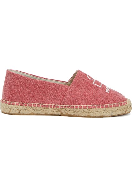 Canae Pembe Logo Nakışlı Kadın Espadril