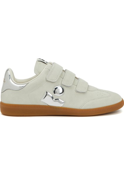 Silver Bej Kadın Deri Sneaker