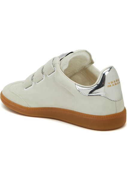 Silver Bej Kadın Deri Sneaker modelleri