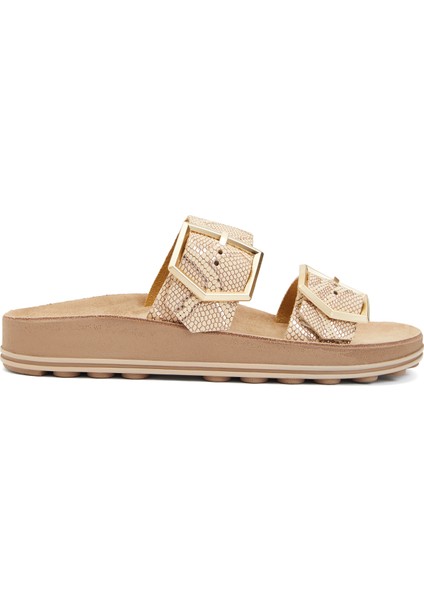 Rose Gold Kadın Deri Terlik