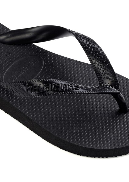 Top Flip Flops Siyah Kadın Plaj Terliği