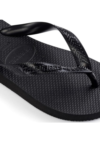 Top Flip Flops Siyah Kadın Plaj Terliği