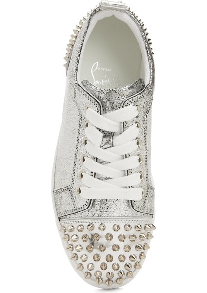 Louise Junior Spikes Silver Kadın Deri Sneaker fırsatları