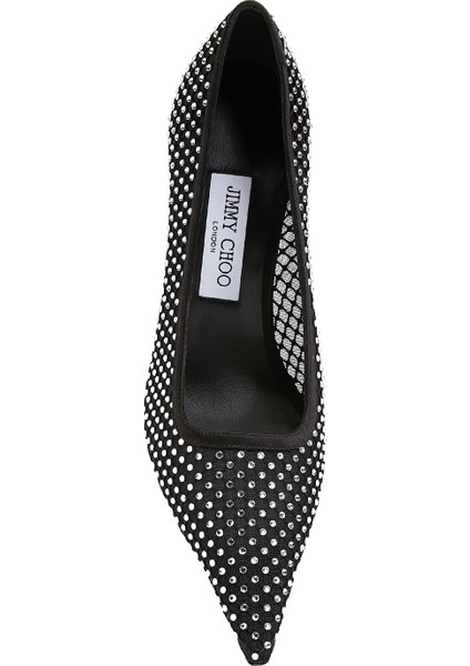 Ixıa Siyah Mikro Taş Işlemeli Stiletto