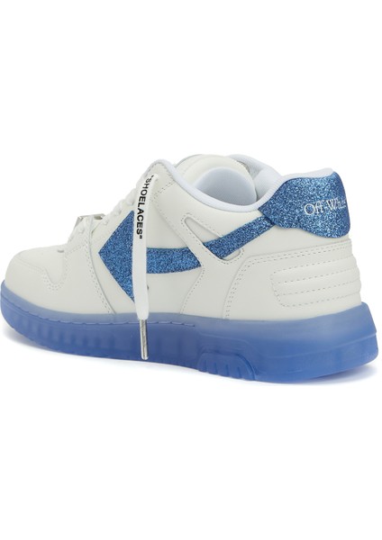 Beyaz Mavi Kadın Deri Sneaker modelleri