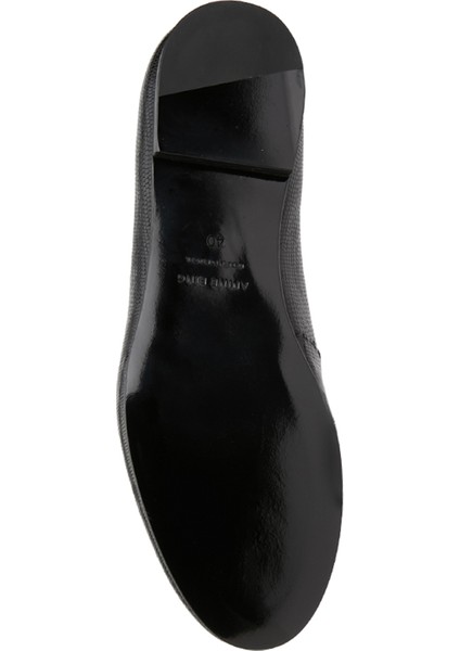 Corrine Siyah Kadın Deri Loafer
