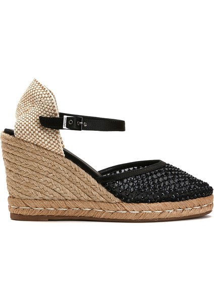 Naturel Siyah Kadın Espadril
