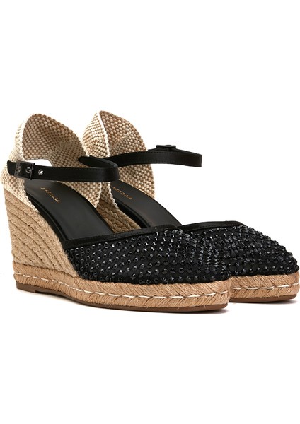 Naturel Siyah Kadın Espadril