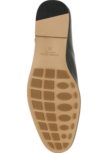 Siyah Kadın Deri Slipper