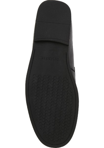 Siyah Kadın Deri Loafer