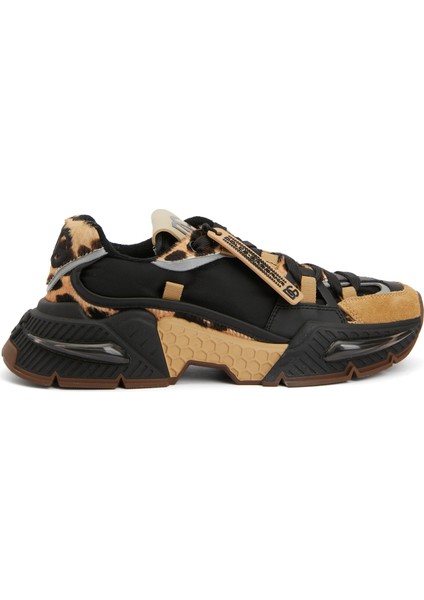 Airmaster Siyah Kahverengi Kadın Sneaker