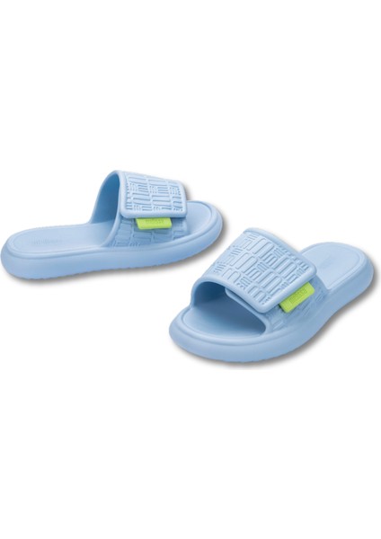 Free Fuzyy Slide Ad Mavi Kadın Terlik fiyatları