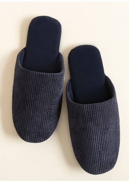 Corda Lacivert Unisex Ev Terliği