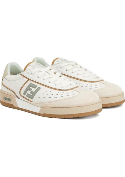 Bej Siyah Kadın Deri Sneaker fiyatları