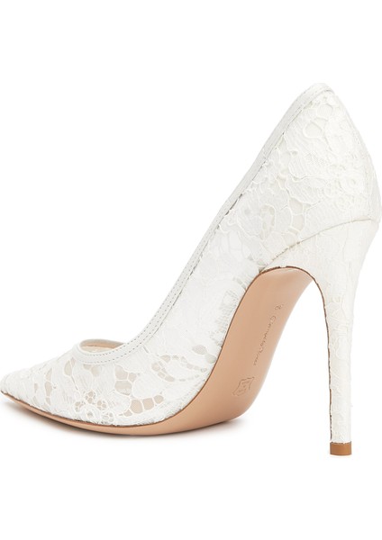 Beyaz Dantel Stiletto modelleri