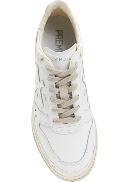 Micol Beyaz Logolu Kadın Deri Sneaker fırsatları