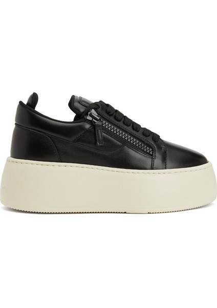 GZ94 Maxi Siyah Kadın Deri Sneaker