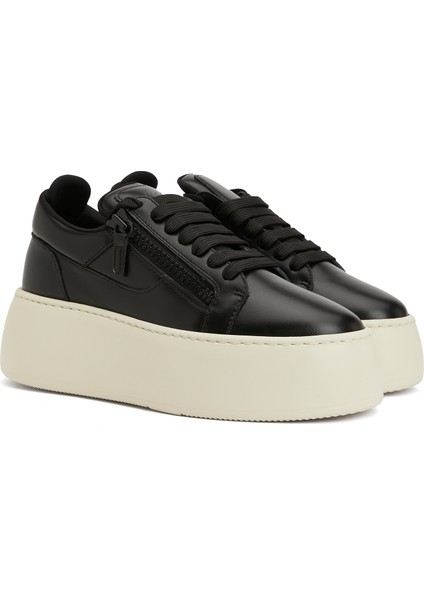 GZ94 Maxi Siyah Kadın Deri Sneaker